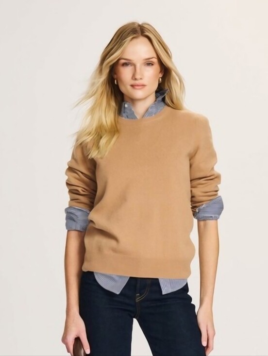 NAADAM Sweaters - Naadam 100% Cashmere Camel Tan Crewneck Sweater Size Small